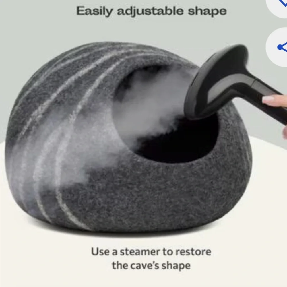 Meowfia Medium Wool Cat Cave - Picture 10 of 11